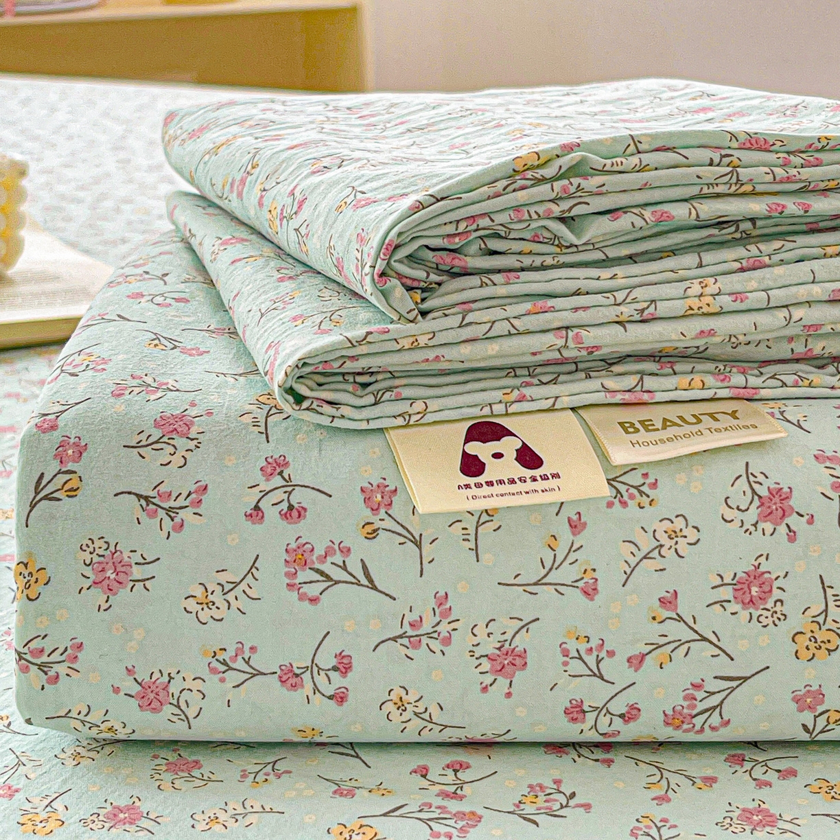 91家纺网 家纺一手货源 找家纺 （总）温眠家纺 2026新款古法水洗棉加厚高克重双层纱单床单床单单件单品床单