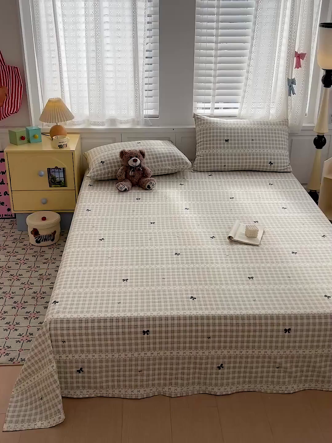 91家纺网 家纺一手货源 找家纺 温眠家纺 2026新款古法水洗棉加厚高克重双层纱单床单床单单件单品床单 织梦