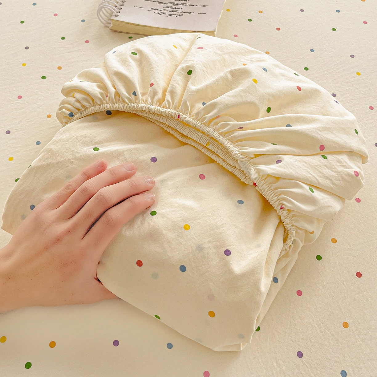 91家纺网 家纺一手货源 找家纺 （总）温眠家纺 2026新款古法水洗棉加厚高克重双层纱单床笠床笠单件单品床笠