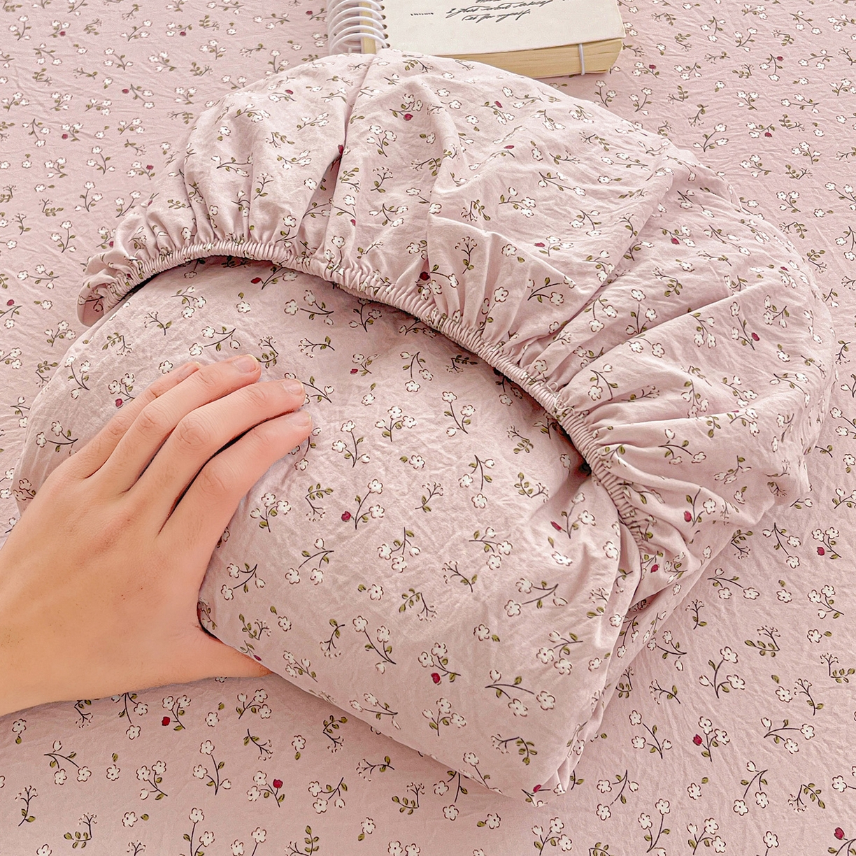 91家纺网 家纺一手货源 找家纺 （总）温眠家纺 2026新款古法水洗棉加厚高克重双层纱单床笠床笠单件单品床笠