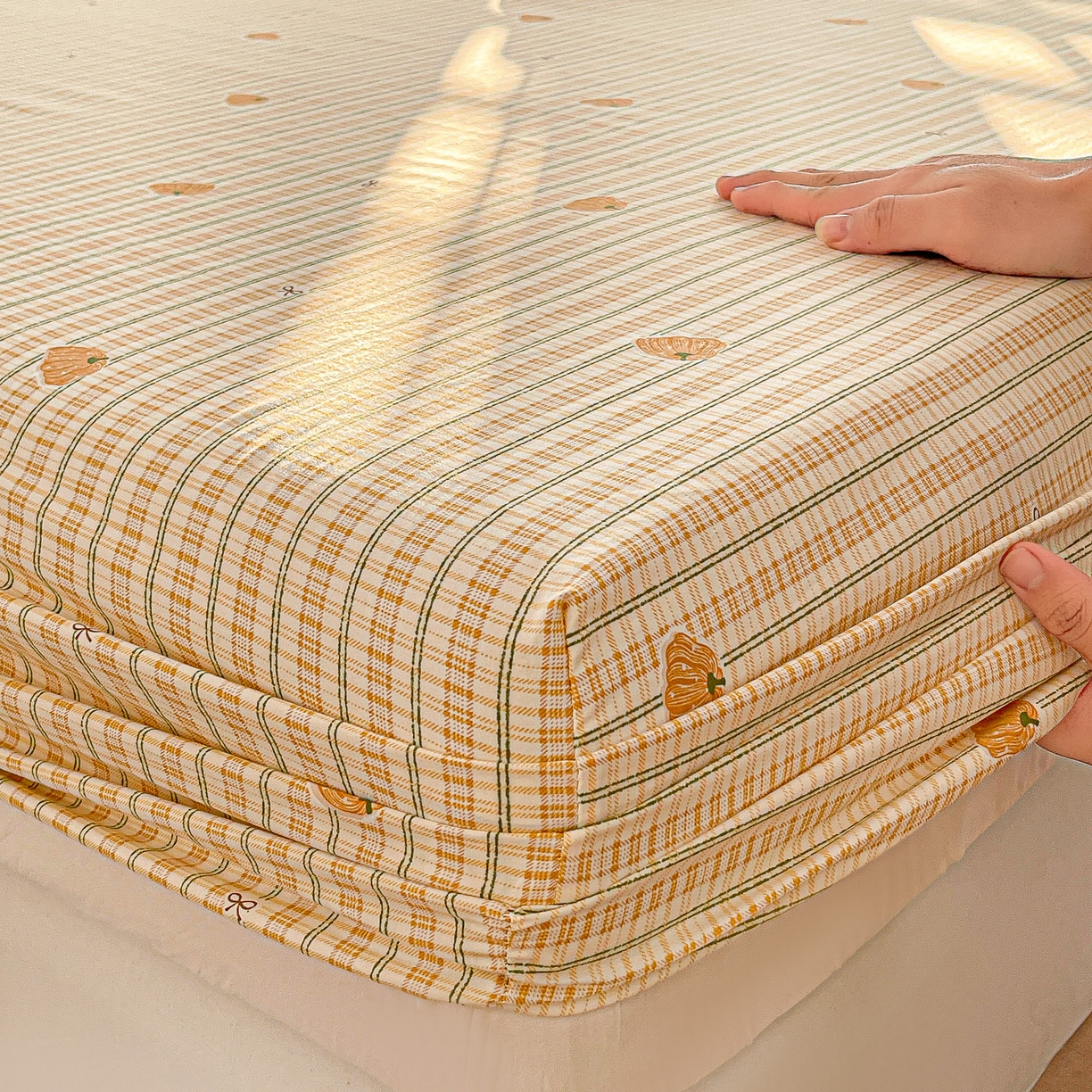 91家纺网 家纺一手货源 找家纺 （总）温眠家纺 2026新款古法水洗棉加厚高克重双层纱单床笠床笠单件单品床笠