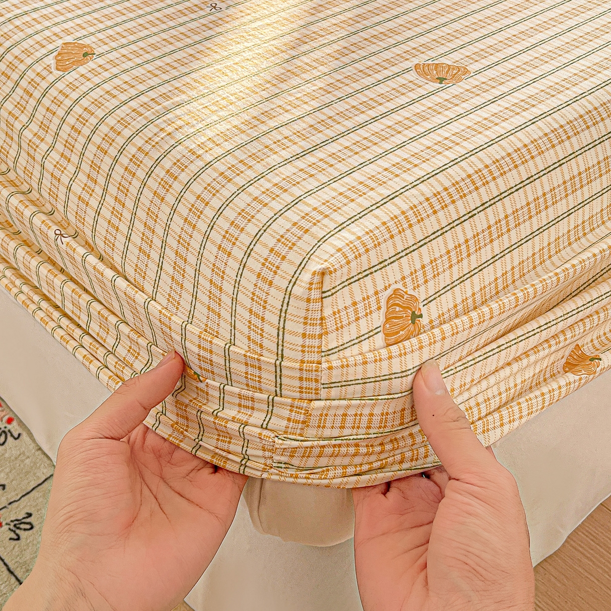 91家纺网 家纺一手货源 找家纺 （总）温眠家纺 2026新款古法水洗棉加厚高克重双层纱单床笠床笠单件单品床笠