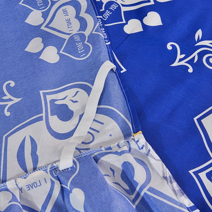 91家纺网 家纺一手货源 找家纺 小雨家纺 2026新款亲肤芦荟棉外贸蕾丝花边床裙 知心爱人