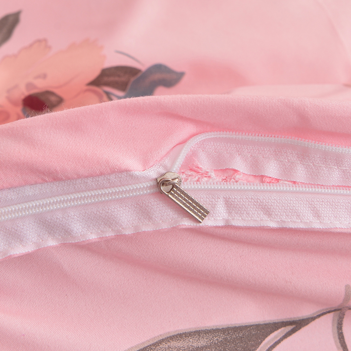 91家纺网 家纺一手货源 找家纺 小雨家纺 2026新款蕾丝花边双边跨境芦荟棉床裙 争奇斗艳-粉（蕾丝花边）