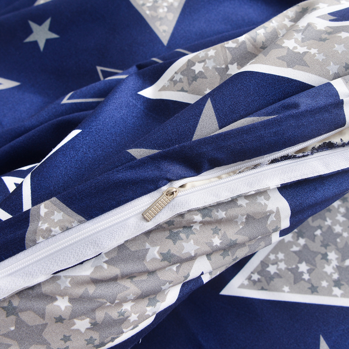 91家纺网 家纺一手货源 找家纺 小雨家纺 2026新款蕾丝花边双边跨境芦荟棉床裙 五角星（蕾丝花边）