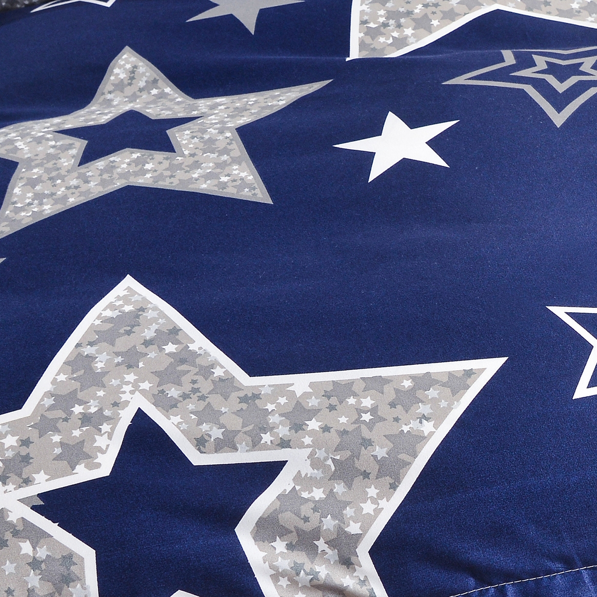 91家纺网 家纺一手货源 找家纺 小雨家纺 2026新款双层花边芦荟棉跨境芦荟棉床裙三件套 五角星