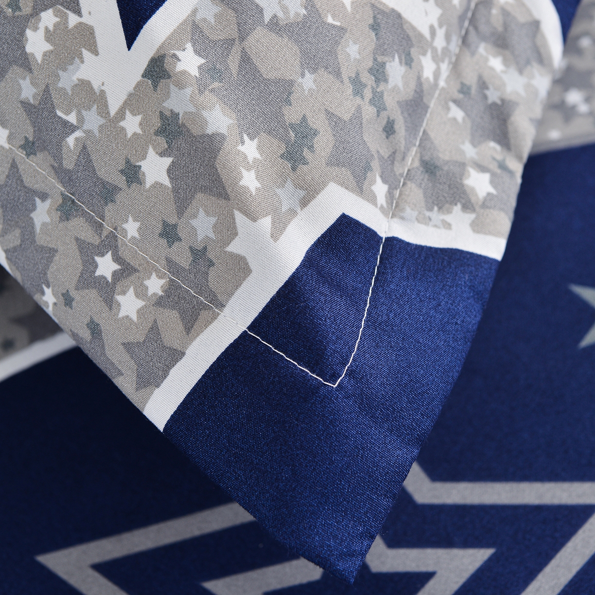 91家纺网 家纺一手货源 找家纺 小雨家纺 2026新款双层花边芦荟棉跨境芦荟棉床裙三件套 五角星