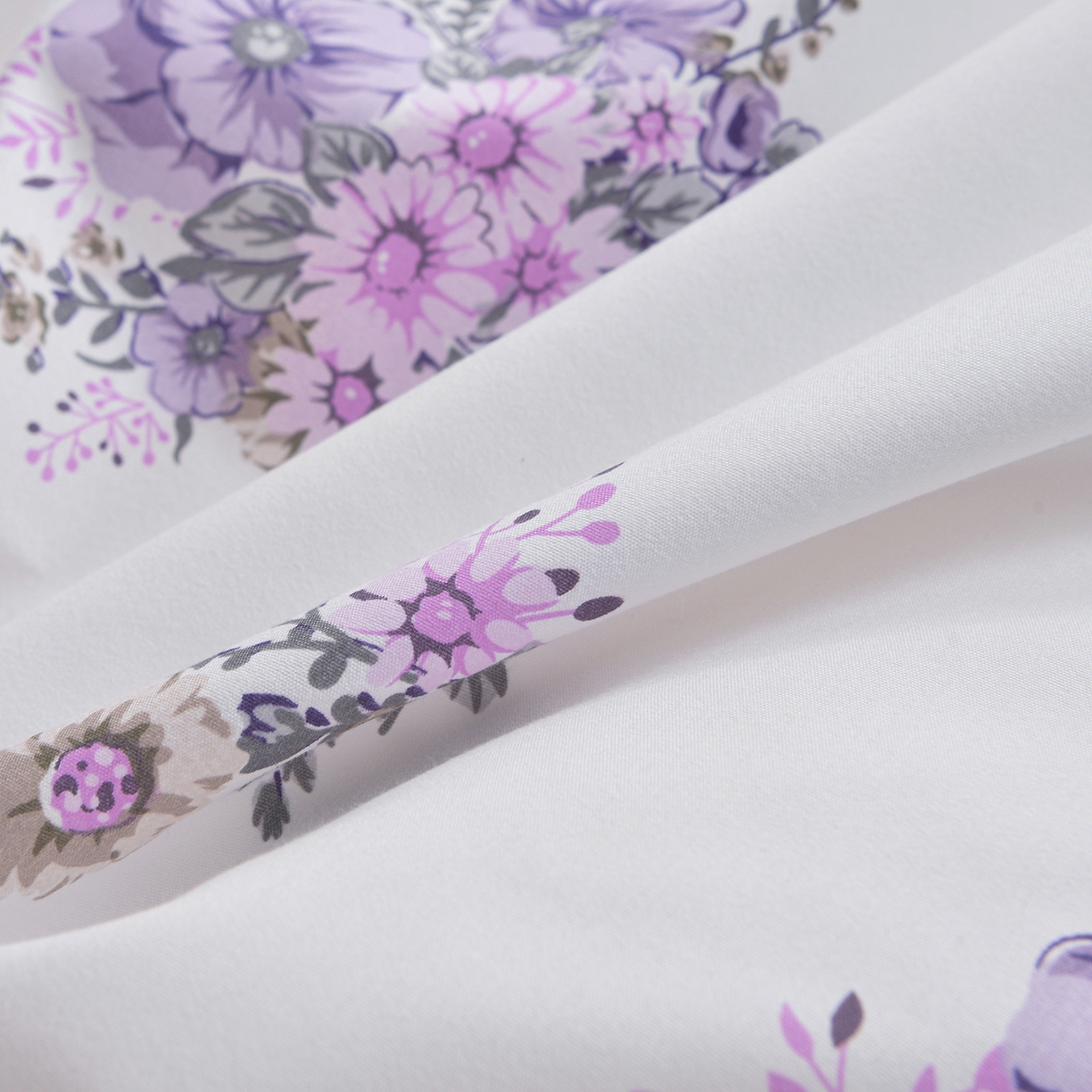 91家纺网 家纺一手货源 找家纺 小雨家纺 2026新款双层花边芦荟棉跨境芦荟棉床裙三件套 朝气蓬勃-紫