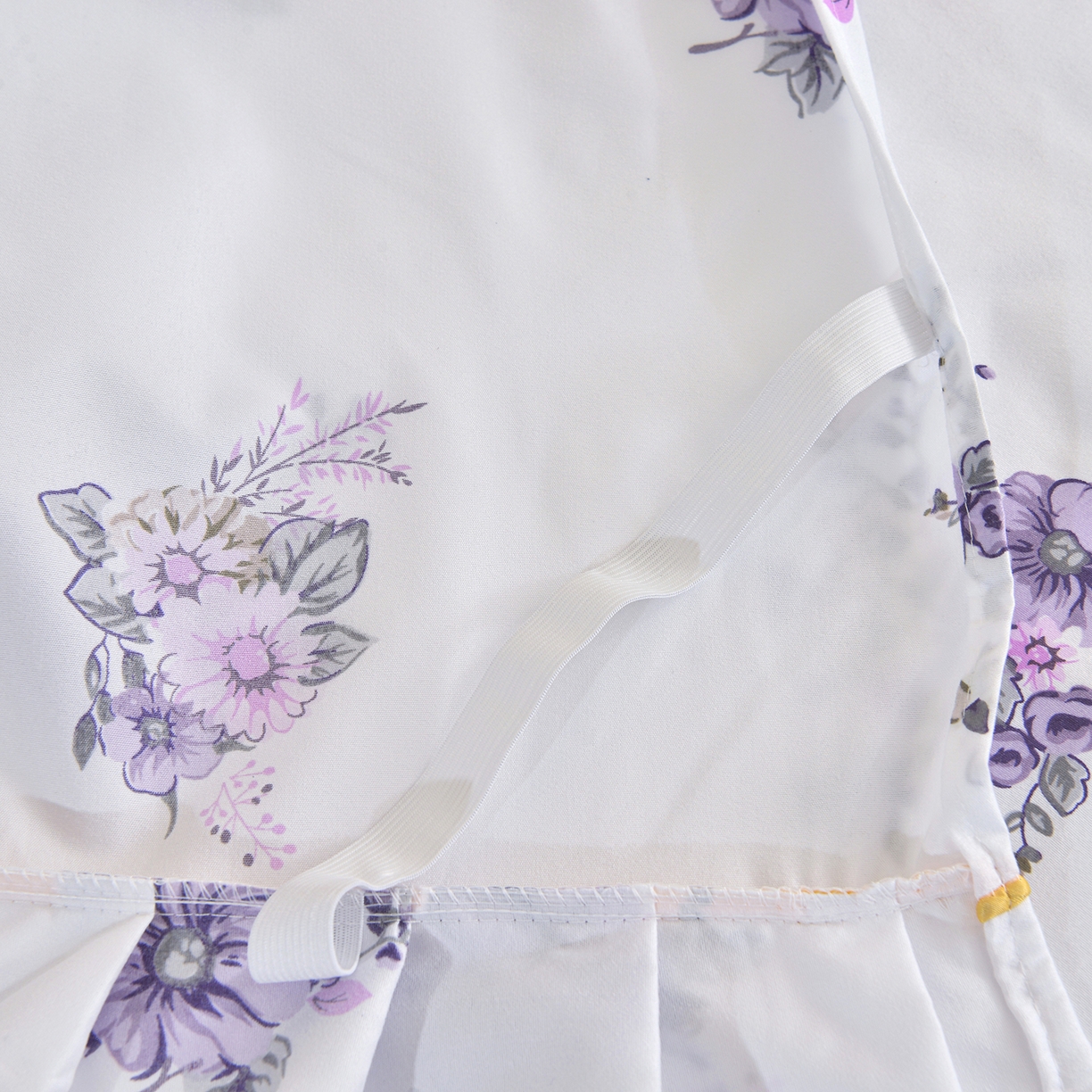 91家纺网 家纺一手货源 找家纺 小雨家纺 2026新款双层花边芦荟棉跨境芦荟棉床裙三件套 朝气蓬勃-紫