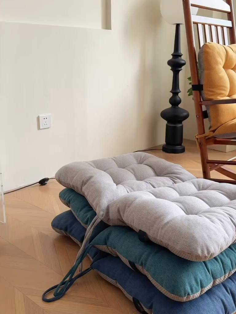 91家纺网 家纺一手货源 找家纺 （总）囍莱家纺 2026新款棉麻防滑连体坐垫