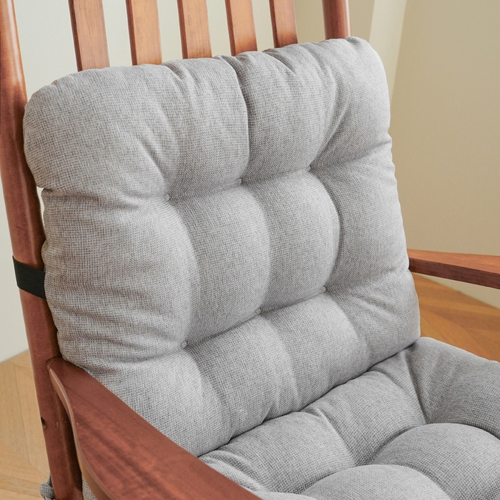 91家纺网 家纺一手货源 找家纺 囍莱家纺 2026新款棉麻防滑连体坐垫 浅灰