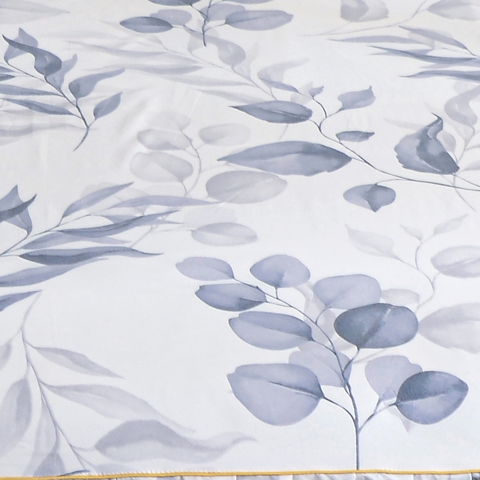 91家纺网 家纺一手货源 找家纺 小雨家纺 2026新款芦荟棉韩版单被套跨境电商 一叶知秋-灰