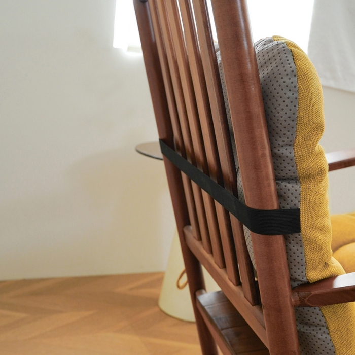 91家纺网 家纺一手货源 找家纺 囍莱家纺 2026新款棉麻防滑连体坐垫 土黄