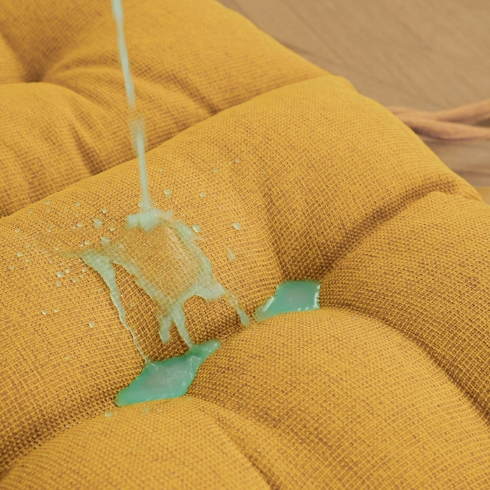 91家纺网 家纺一手货源 找家纺 囍莱家纺 2026新款棉麻防滑连体坐垫 土黄