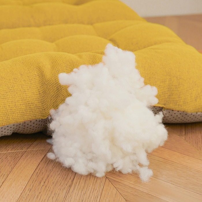 91家纺网 家纺一手货源 找家纺 囍莱家纺 2026新款棉麻防滑连体坐垫 土黄