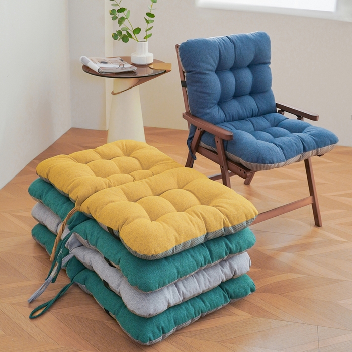 91家纺网 家纺一手货源 找家纺 囍莱家纺 2026新款棉麻防滑连体坐垫 组合图仅供展示