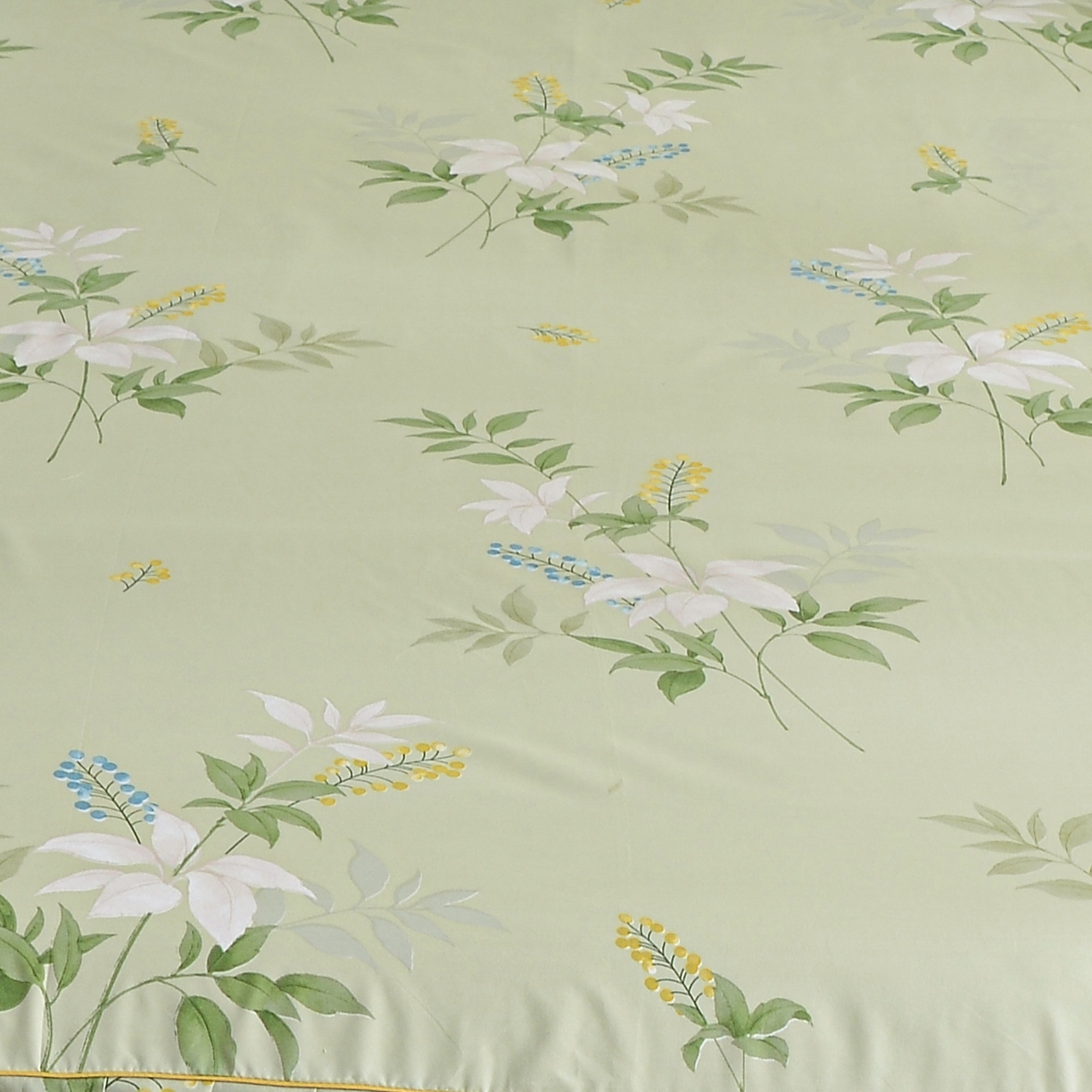 91家纺网 家纺一手货源 找家纺 小雨家纺 2026新款芦荟棉韩版单被套跨境电商 诗情画意-绿