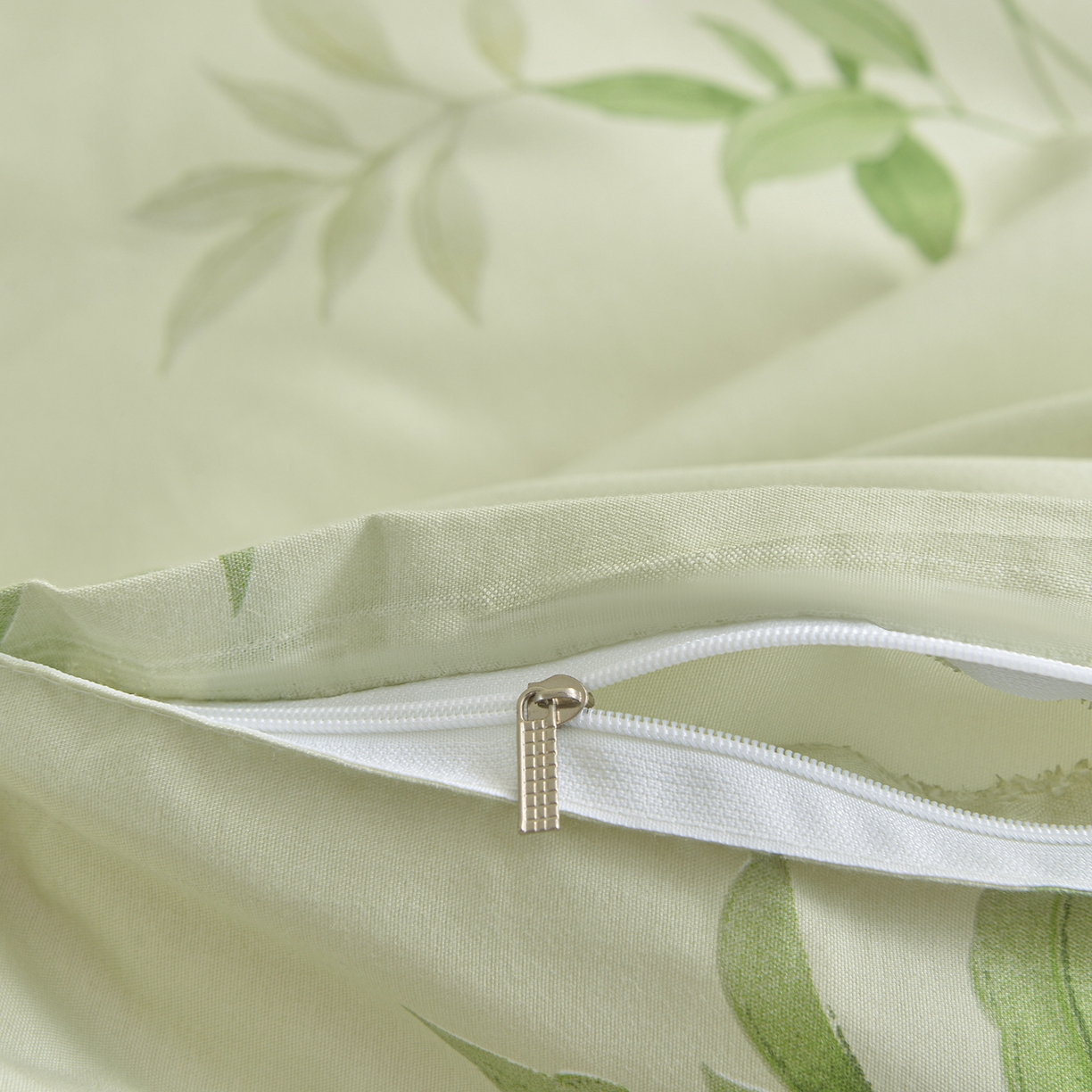 91家纺网 家纺一手货源 找家纺 小雨家纺 2026新款芦荟棉韩版单被套跨境电商 诗情画意-绿