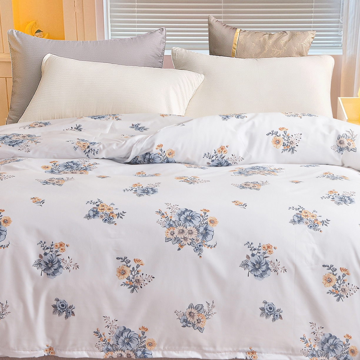 91家纺网 家纺一手货源 找家纺 小雨家纺 2026新款芦荟棉韩版单被套跨境电商 朝气蓬勃-兰