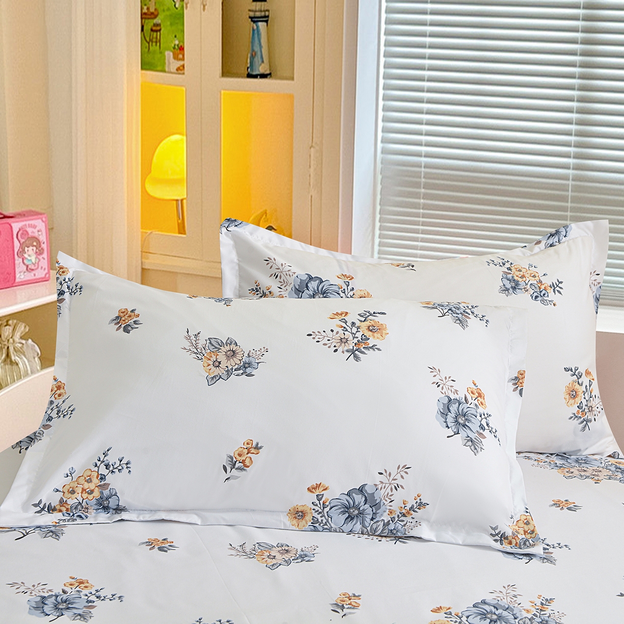 91家纺网 家纺一手货源 找家纺 小雨家纺 2026新款双边芦荟棉韩版跨境四件套 朝气蓬勃-兰