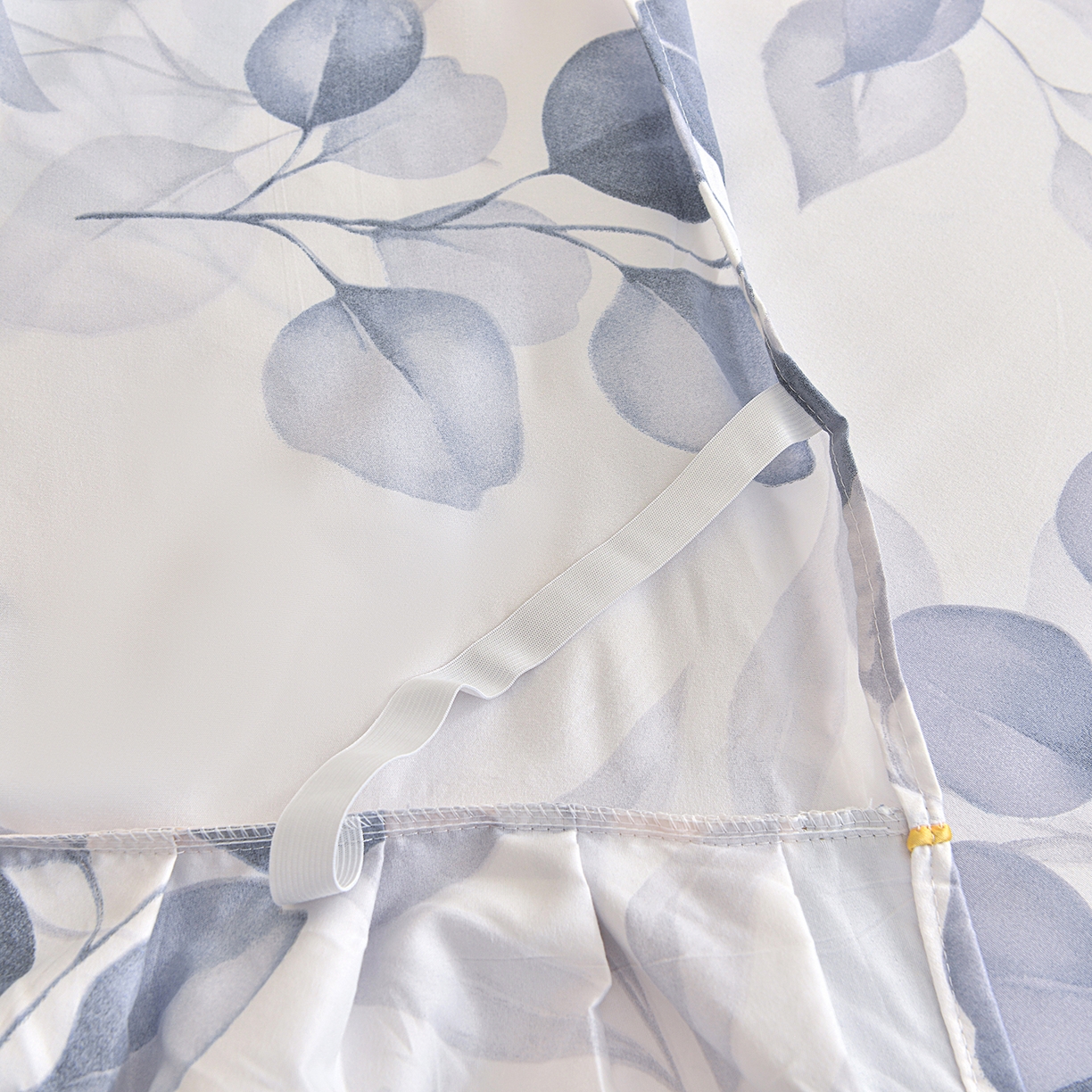 91家纺网 家纺一手货源 找家纺 小雨家纺 2026新款双边芦荟棉韩版跨境四件套 一叶知秋-灰