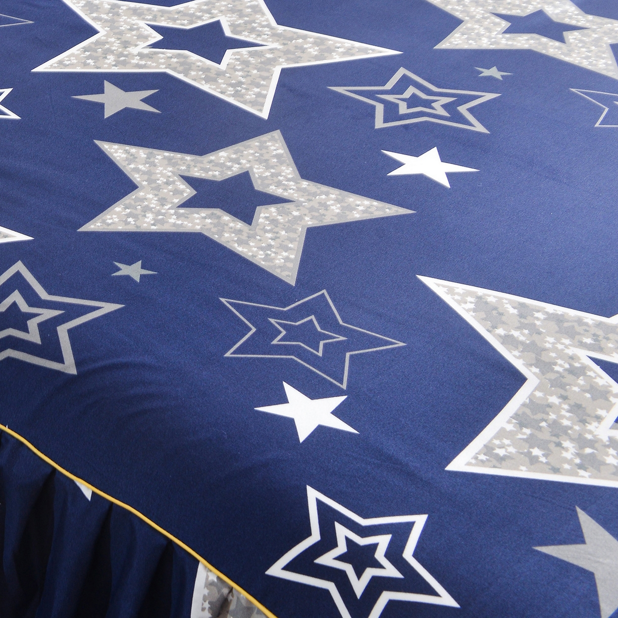 91家纺网 家纺一手货源 找家纺 小雨家纺 2026新款双边芦荟棉韩版跨境四件套 五角星