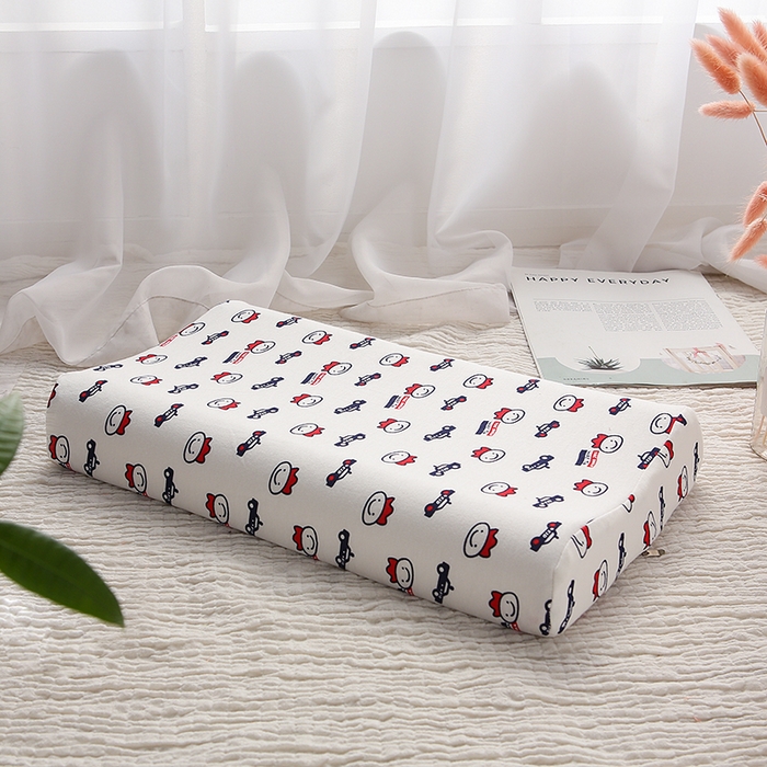 91家纺网 家纺一手货源 找家纺 （总）明星枕业 2025新款纯棉卡通儿童乳胶枕头1-3-6岁幼儿园宝宝天然学生枕芯定型枕防螨