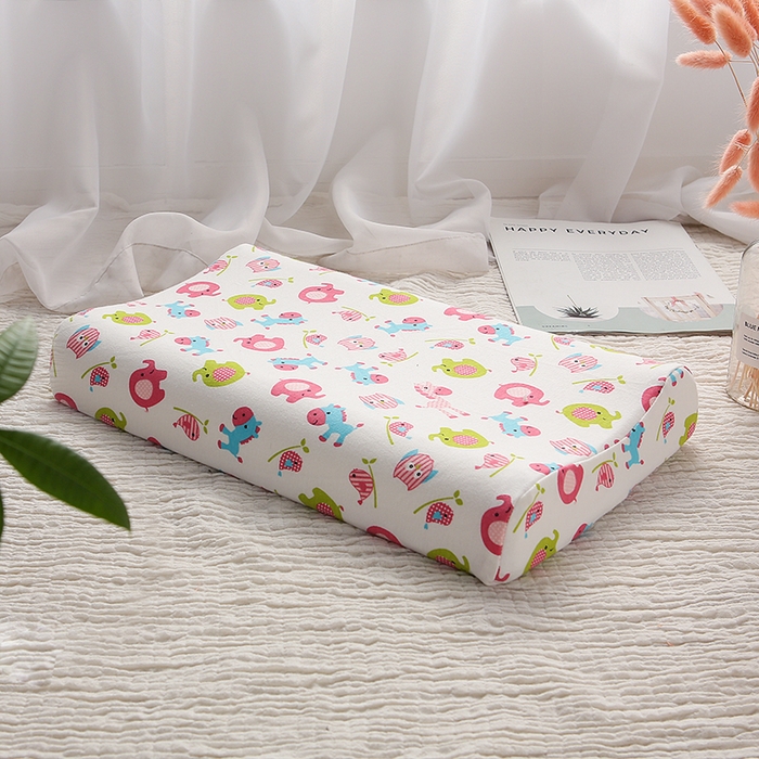 91家纺网 家纺一手货源 找家纺 （总）明星枕业 2025新款纯棉卡通儿童乳胶枕头1-3-6岁幼儿园宝宝天然学生枕芯定型枕防螨