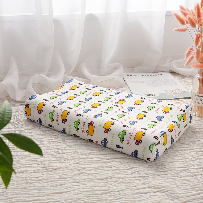 明星枕业 2025新款纯棉卡通儿童乳胶枕头1-3-6岁幼儿园宝宝天然学生枕芯定型枕防螨 车队