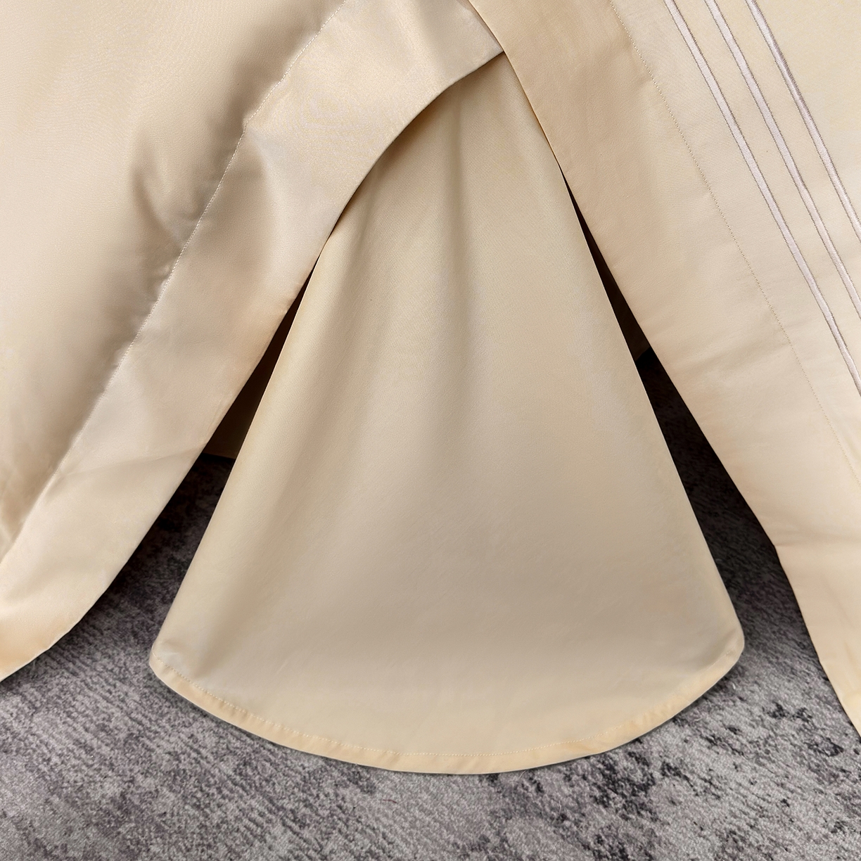 91家纺网 家纺一手货源 找家纺 星蕴家纺 2026新款贡缎长绒棉纯棉四件套-简爱 简爱-香槟金