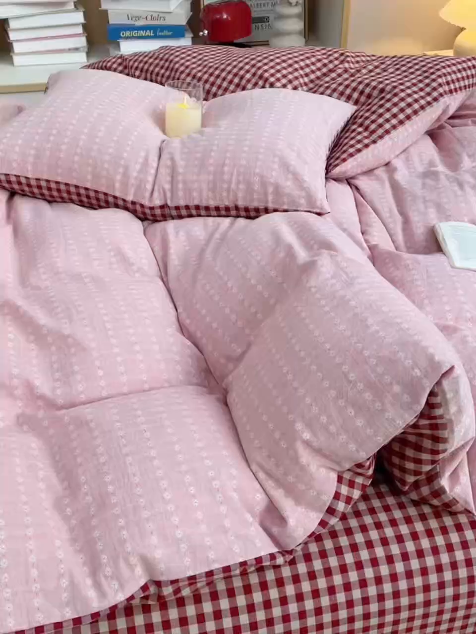 91家纺网 家纺一手货源 找家纺 （总）炫拼家纺 2026新款A类全棉色织提花40支水洗棉四件套-花语系列