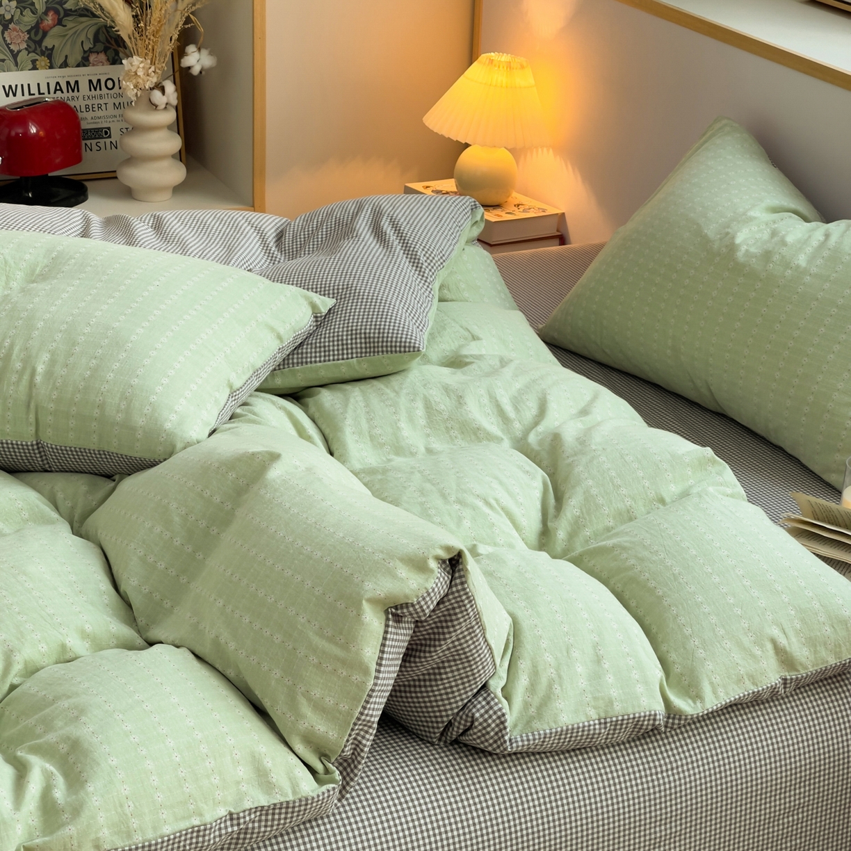 炫拼家纺 2026新款A类全棉色织提花40支水洗棉四件套-花语系列 花语一夏日