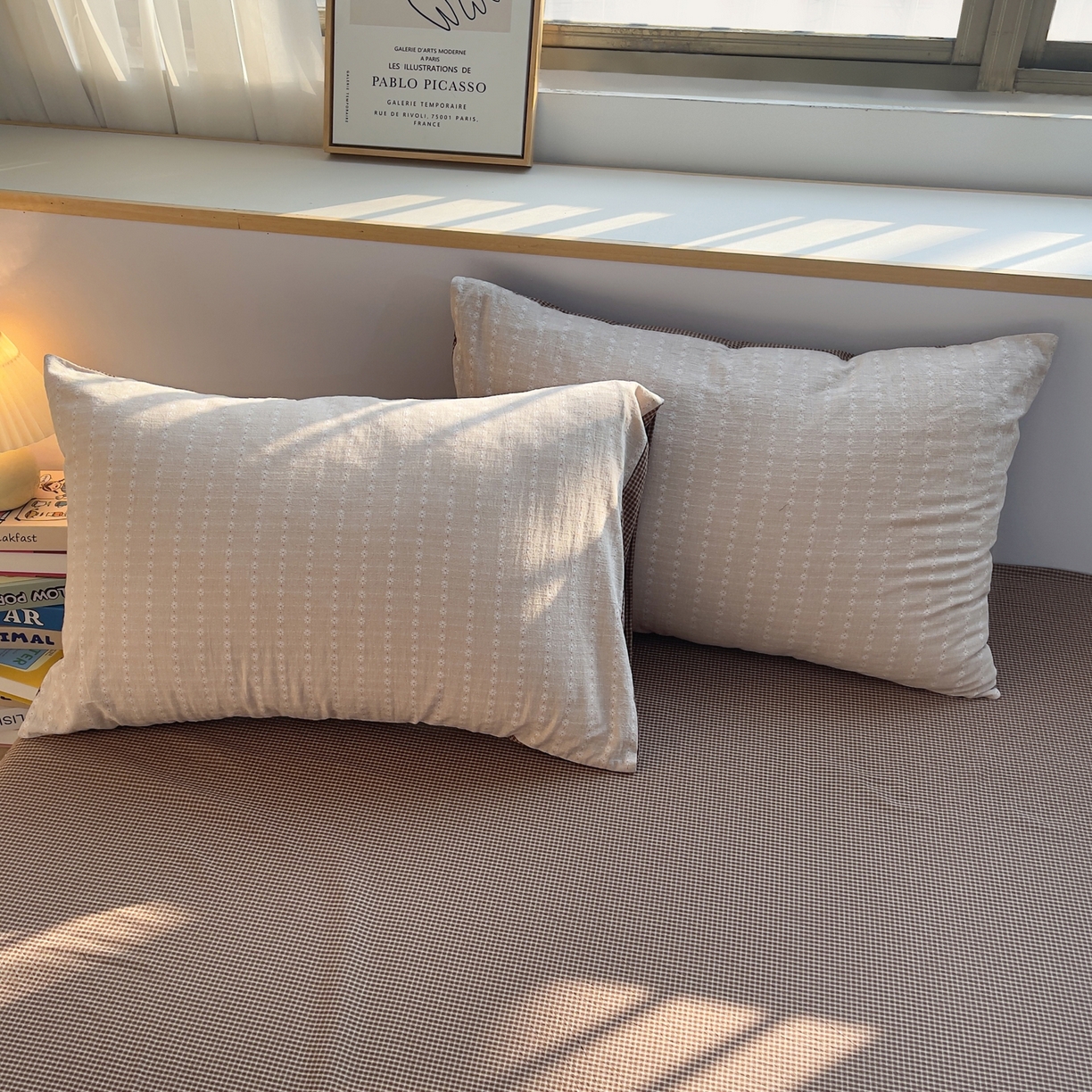 91家纺网 家纺一手货源 找家纺 炫拼家纺 2026新款A类全棉色织提花40支水洗棉四件套-花语系列 花语一初见