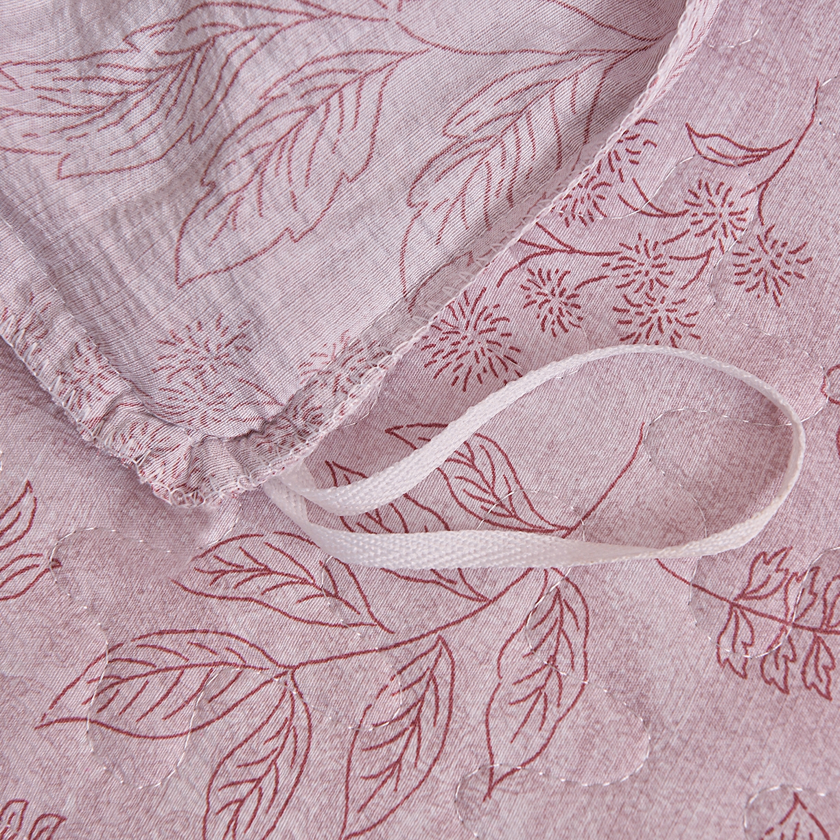 91家纺网 家纺一手货源 找家纺 小雨家纺 2026新款木棉皱皱纱加棉床裙床罩三件套花边被套 蝶舞花间-豆沙