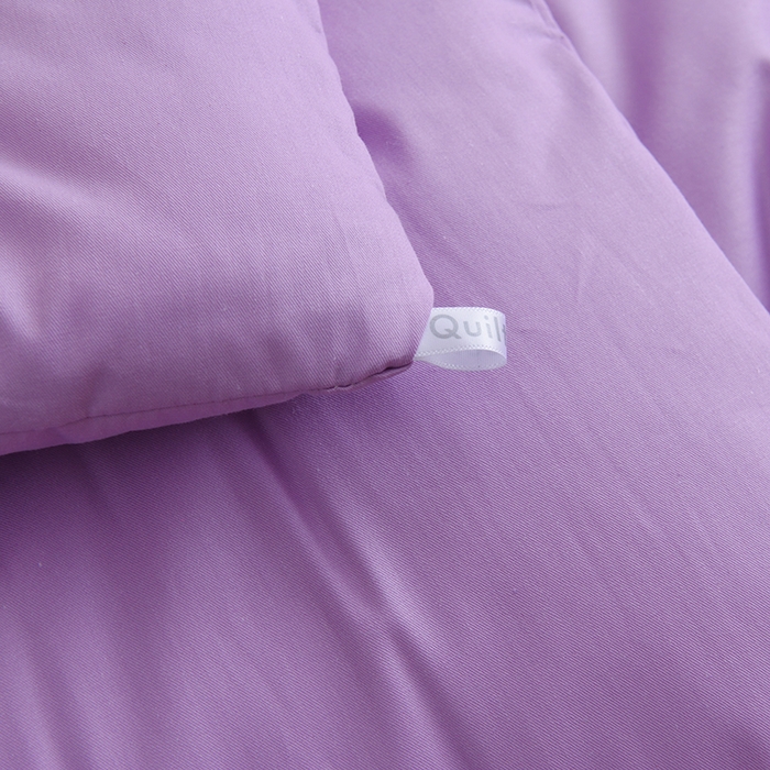 91家纺网 家纺一手货源 找家纺 启优家纺 全棉纯色羽绒被子被芯 香芋紫