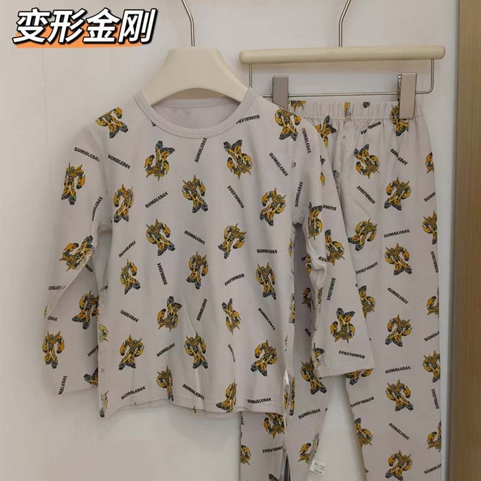 91家纺网 家纺一手货源 找家纺 妍景家居生活馆 2026新款亲肤舒适儿童断码款家居服 变形金刚