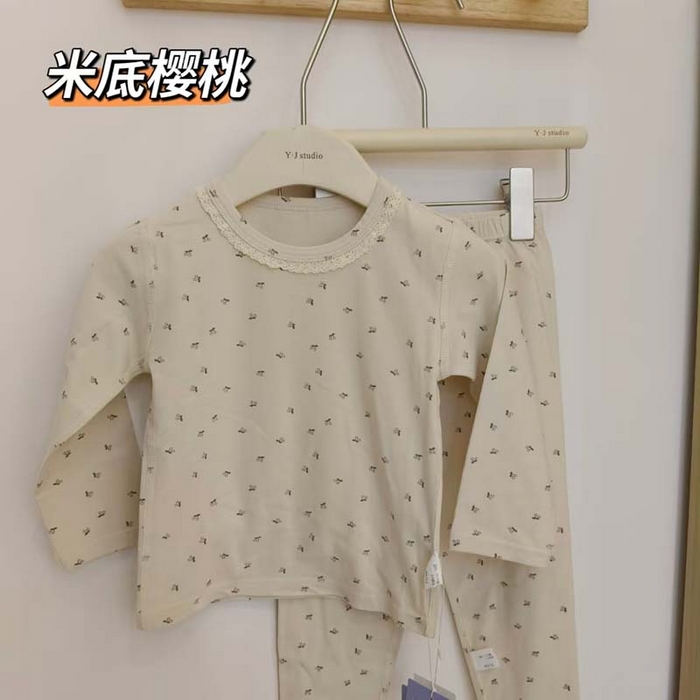 妍景家居生活馆 2026新款亲肤舒适儿童断码款家居服 米底樱桃