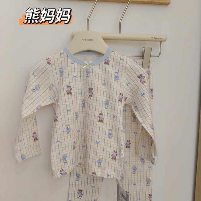 妍景家居生活馆 2026新款亲肤舒适儿童断码款家居服 熊妈妈