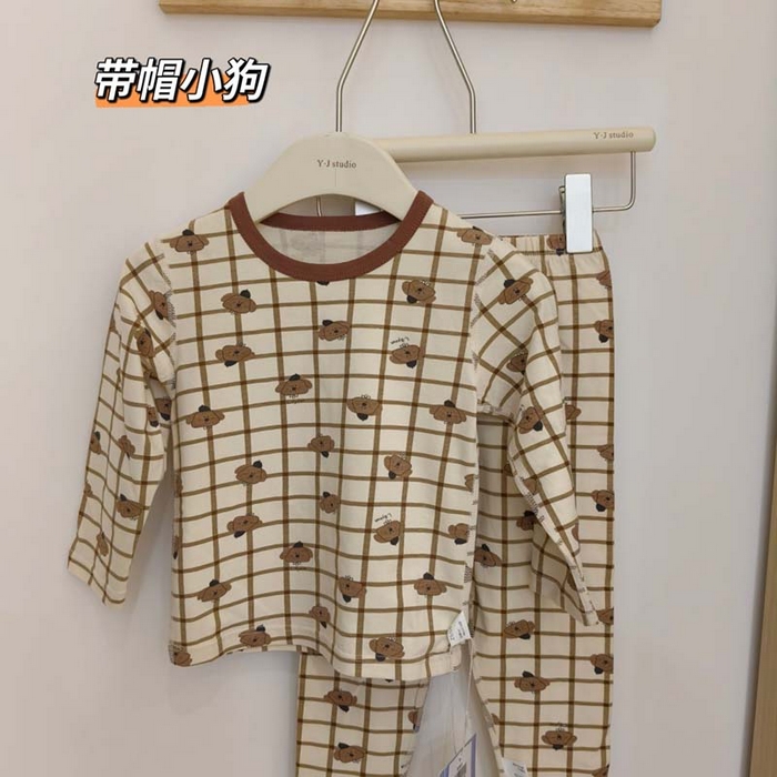 妍景家居生活馆 2026新款亲肤舒适儿童断码款家居服 带帽小狗