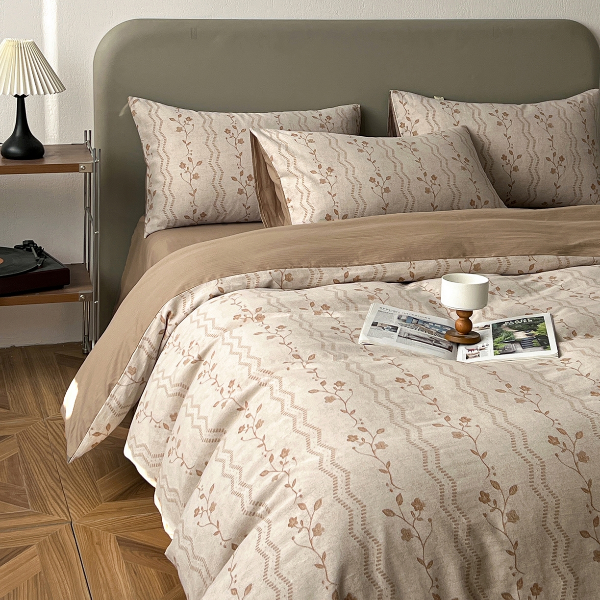 91家纺网 家纺一手货源 找家纺 （总）锦彩家居 2026新款全棉色织大提花四件套-南法假日系列（提供买家秀）