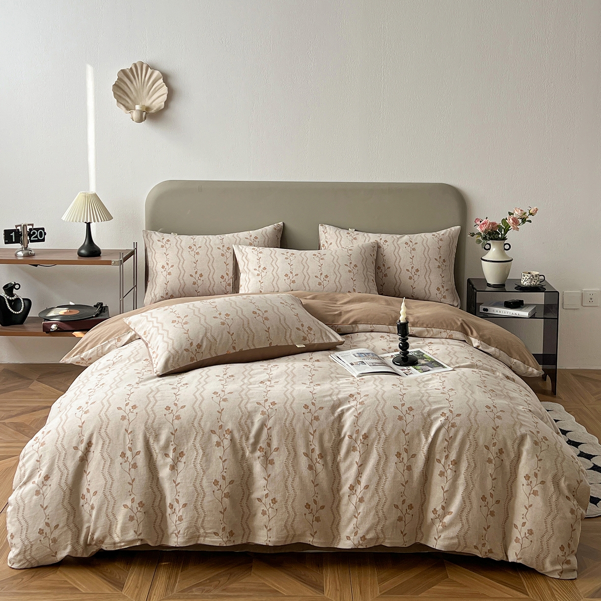 91家纺网 家纺一手货源 找家纺 （总）锦彩家居 2026新款全棉色织大提花四件套-南法假日系列（提供买家秀）