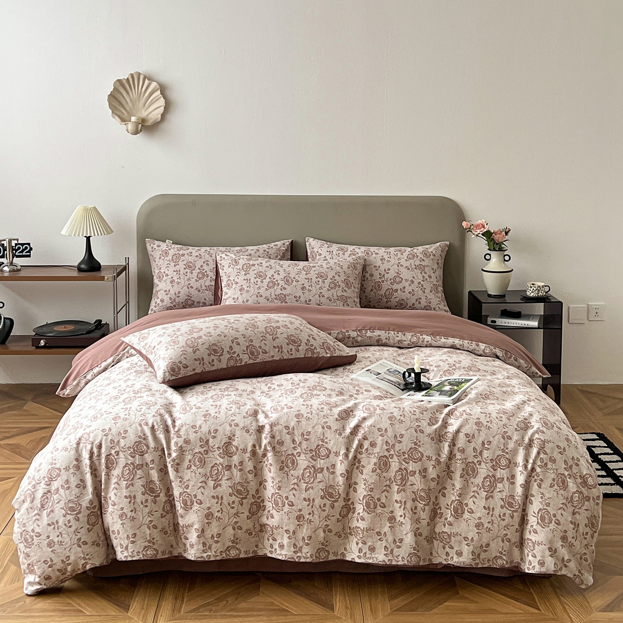 91家纺网 家纺一手货源 找家纺 锦彩家居 2026新款全棉色织大提花四件套-南法假日系列（提供买家秀） 知遇-暖橘