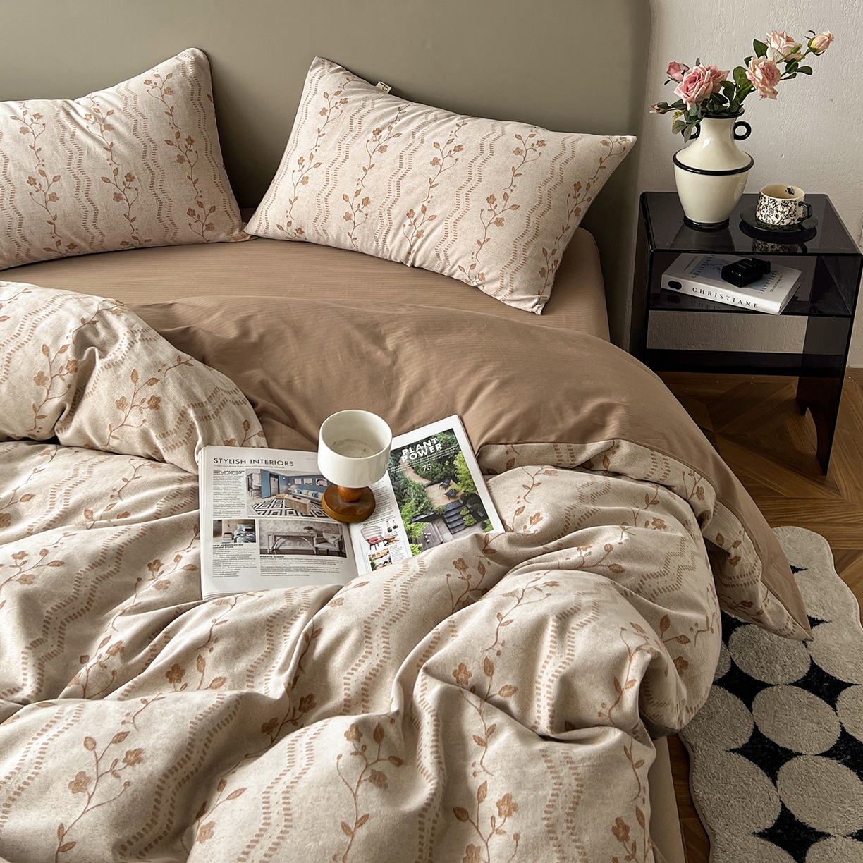 91家纺网 家纺一手货源 找家纺 （总）锦彩家居 2026新款全棉色织大提花四件套-南法假日系列（提供买家秀）