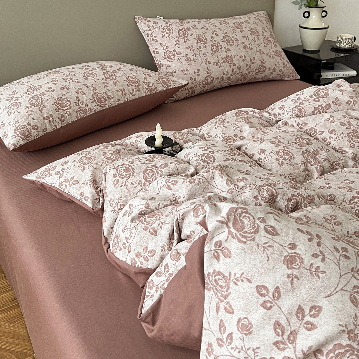 91家纺网 家纺一手货源 找家纺 锦彩家居 2026新款全棉色织大提花四件套-南法假日系列（提供买家秀） 知遇-暖橘