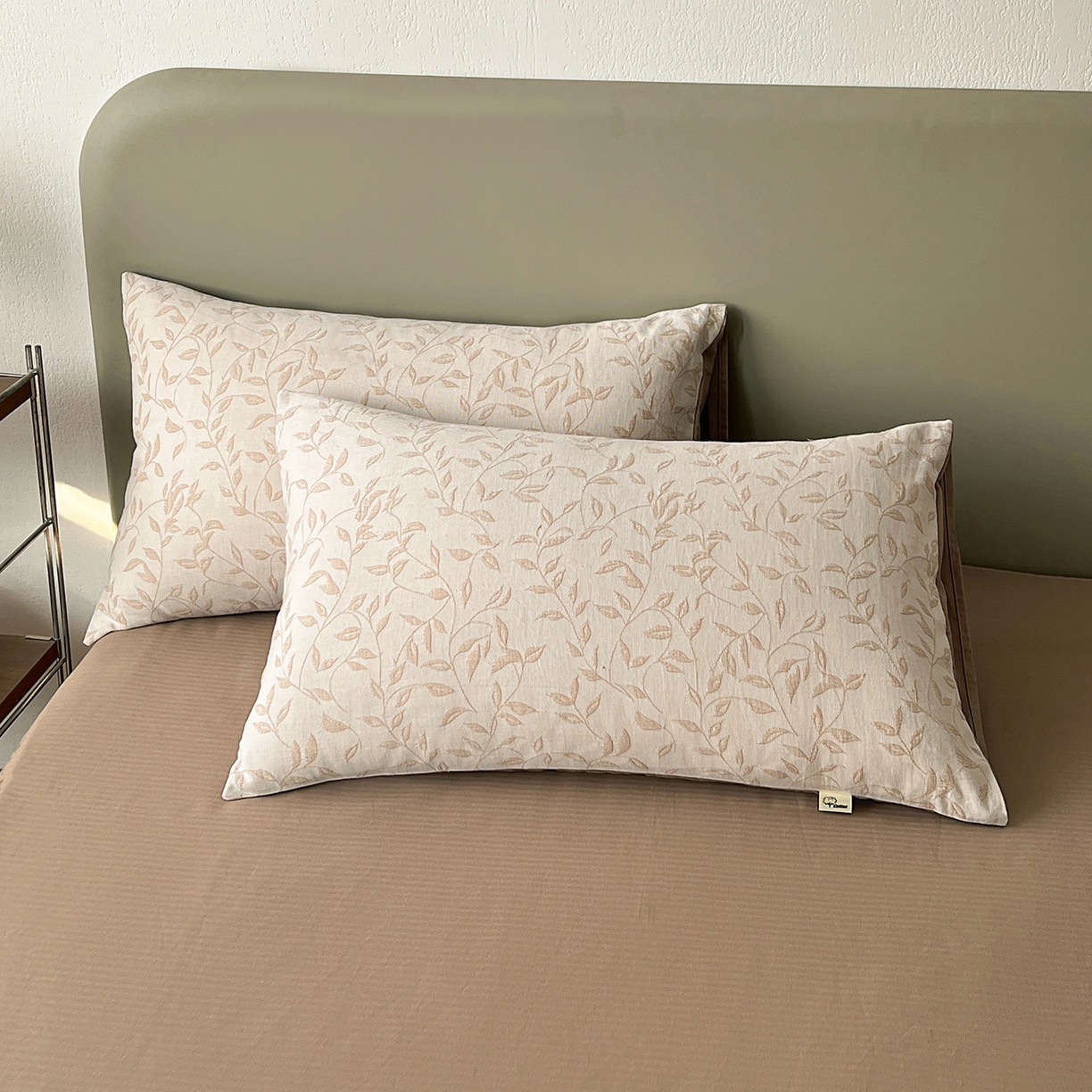 91家纺网 家纺一手货源 找家纺 锦彩家居 2026新款全棉色织三层大提花四件套-花漫辞系列（提供买家秀） 罗蔓-咖