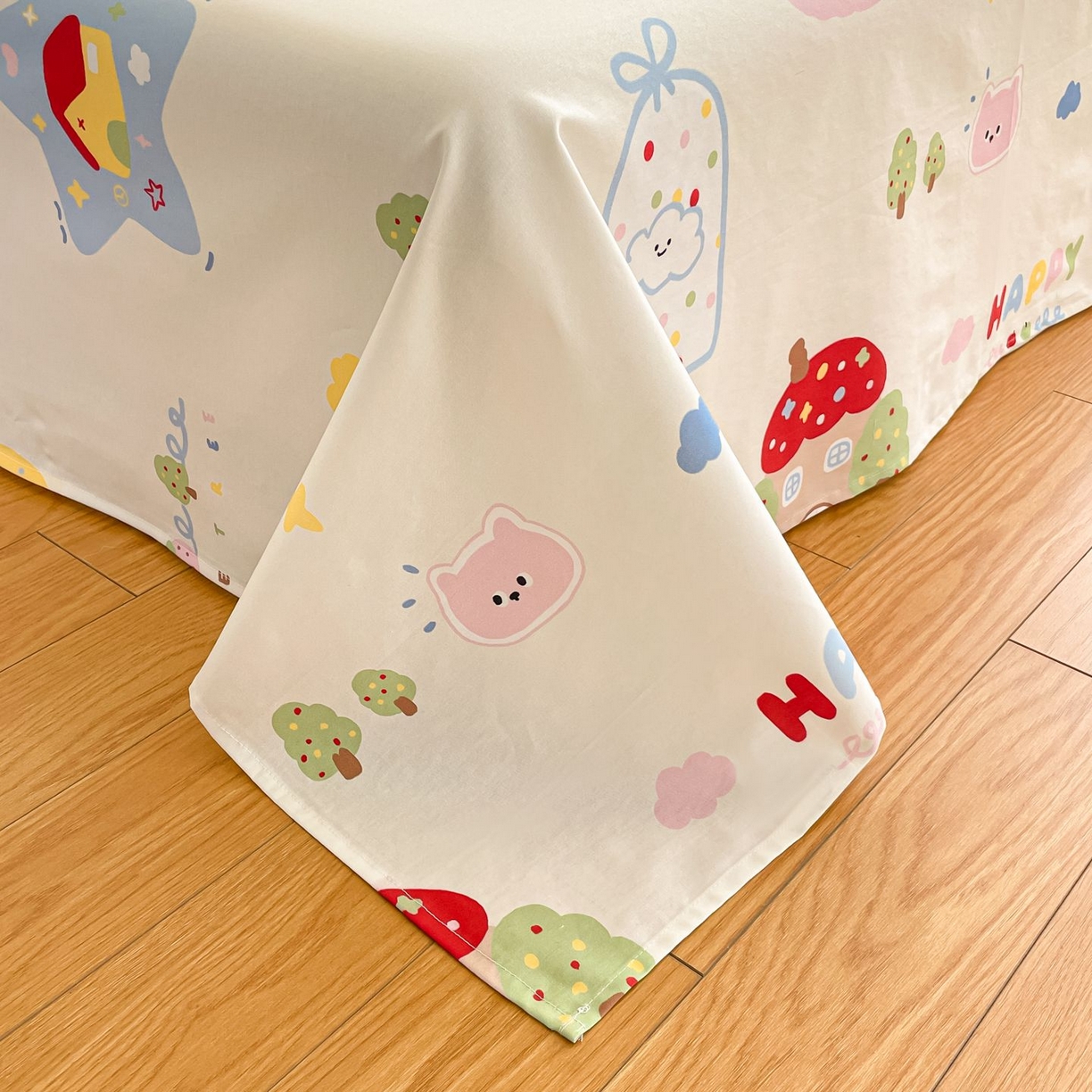 91家纺网 家纺一手货源 找家纺 寻米 2026新款春夏全棉13070印花四件套单品系列-单被套 香草泡芙