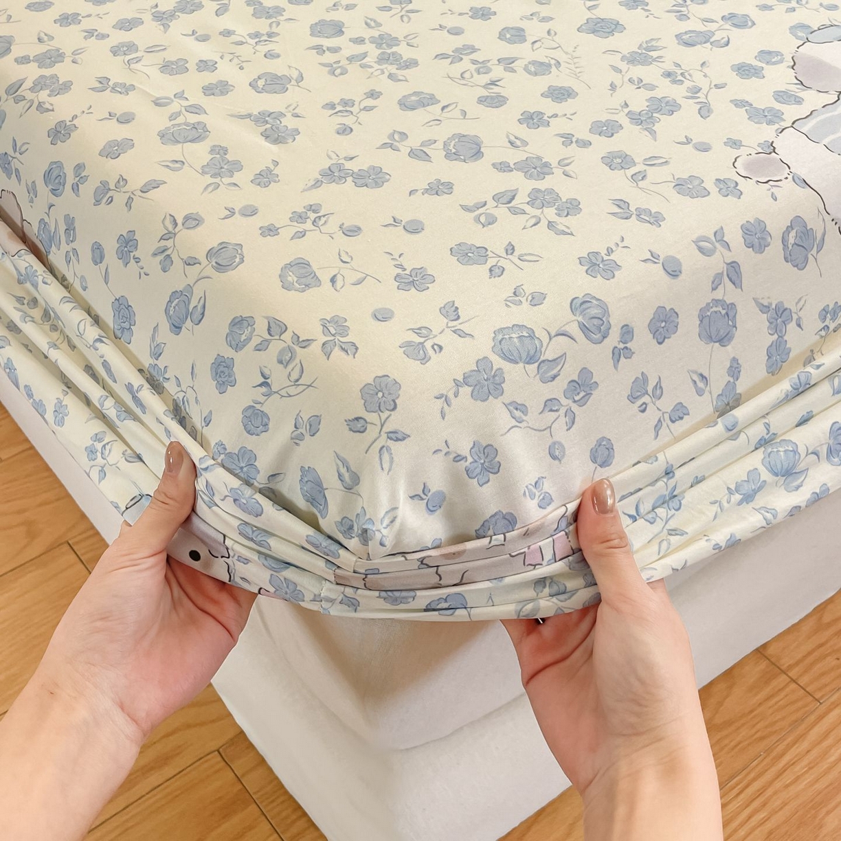 91家纺网 家纺一手货源 找家纺 寻米 2026新款春夏全棉13070印花四件套单品系列-单被套 甜梦小熊