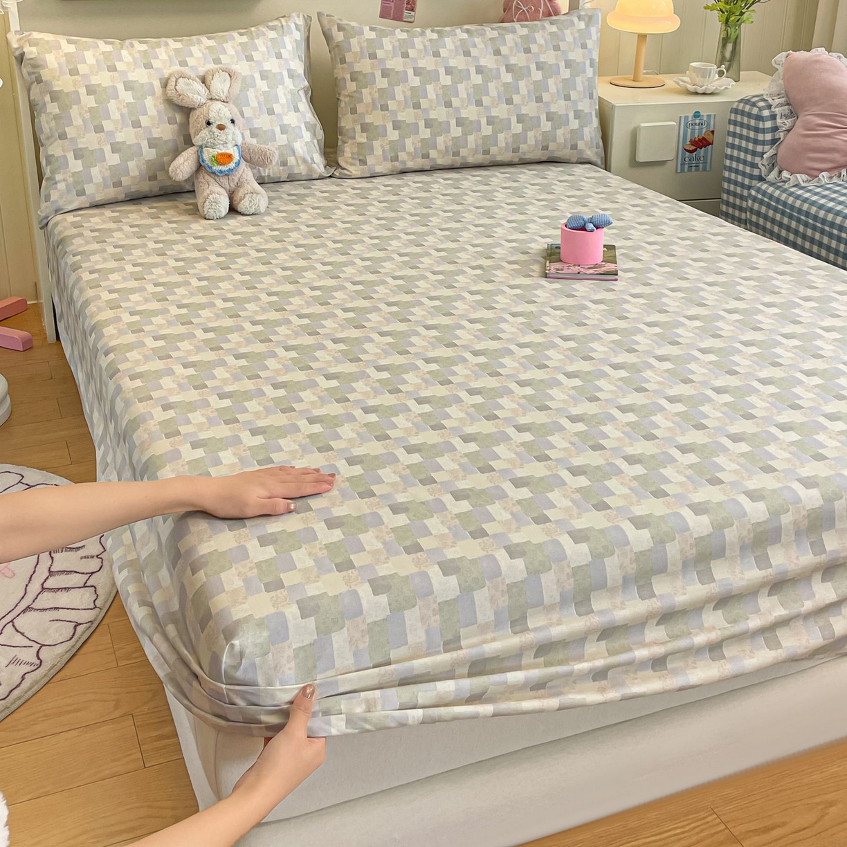 91家纺网 家纺一手货源 找家纺 寻米 2026新款春夏全棉13070印花四件套单品系列-单被套 唐顿庄园