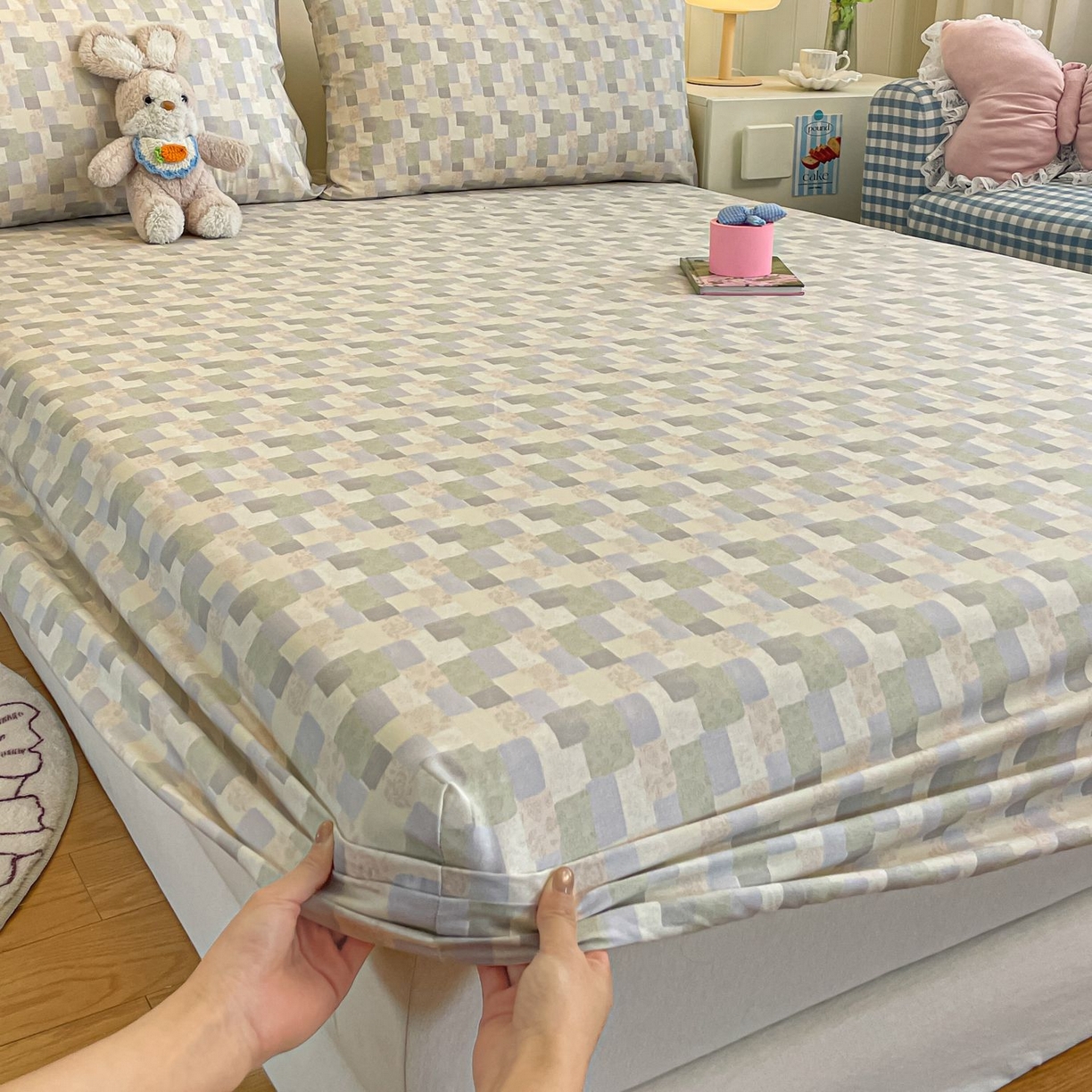 91家纺网 家纺一手货源 找家纺 寻米 2026新款春夏全棉13070印花四件套单品系列-单被套 唐顿庄园