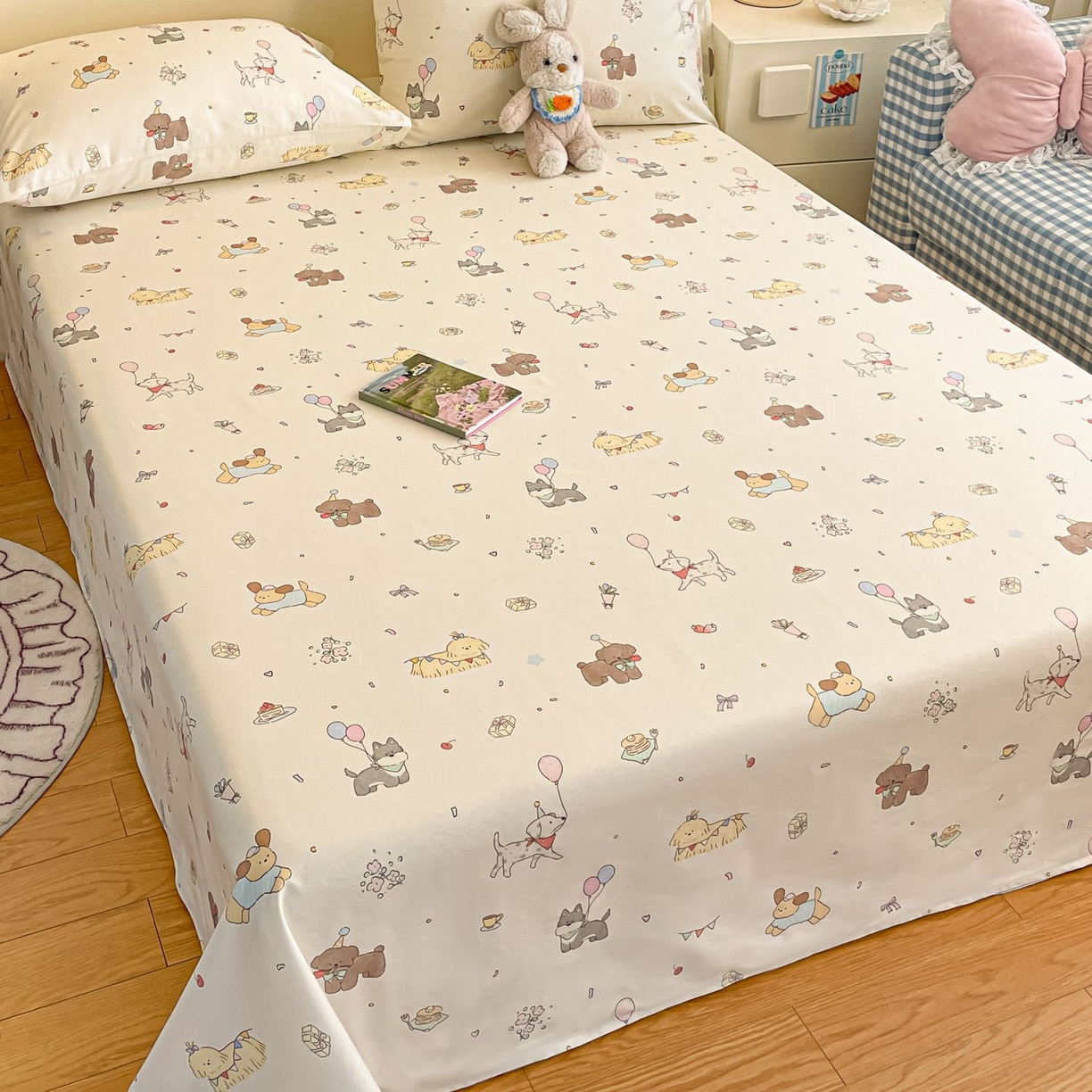 91家纺网 家纺一手货源 找家纺 寻米 2026新款春夏全棉13070印花四件套单品系列-单被套 理查的小伙伴